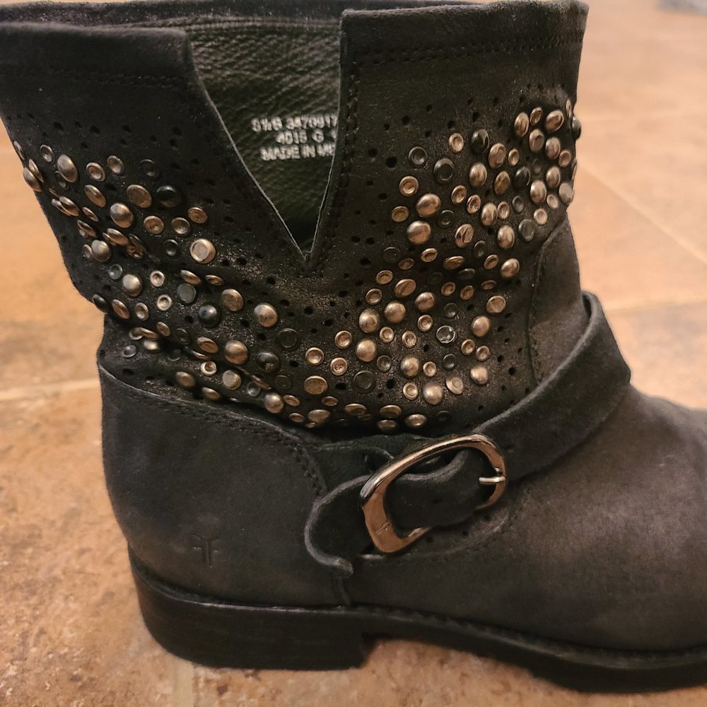 Frye studded boots